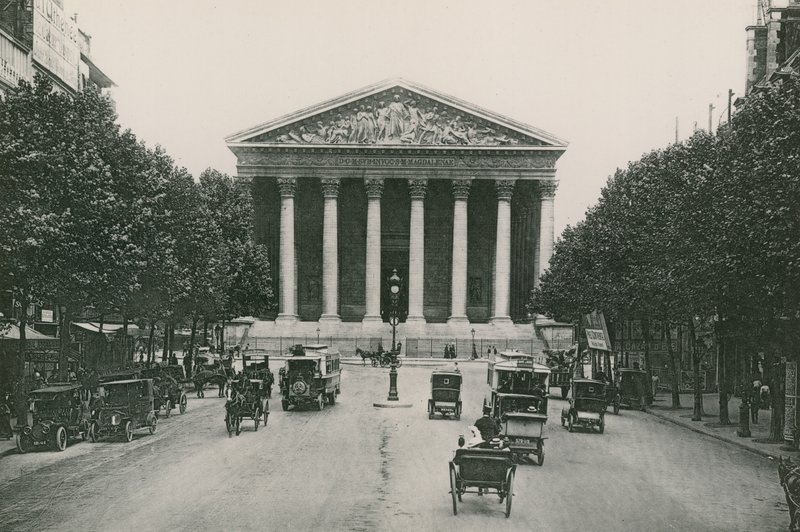 LEglise de la Madeleine, Magdalen kirke (fotogravyr) av French Photographer