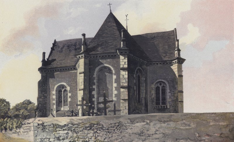 La Bruere, kirke, Cote de labside av French Photographer