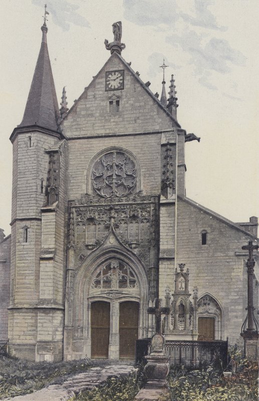 Lhuitre, kirke, fasade O av French Photographer