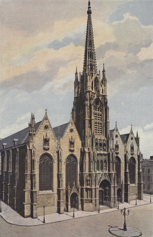 Lille, vestfasaden til Saint-Maurice-kirken av French Photographer