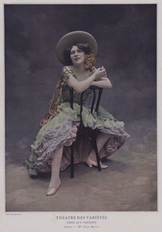 Lise Berry , fransk skuespillerinne (farget bilde) av French Photographer