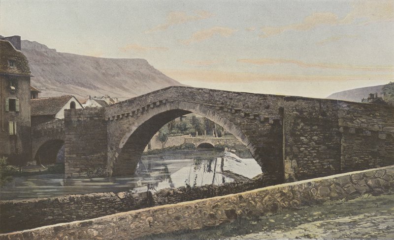 Mende, Pont Notre-Dame, på partiet av French Photographer