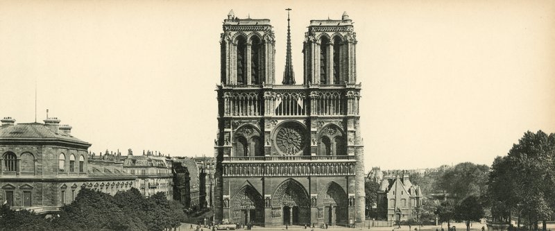 Paris, Notre Dame, Notre Dame kirke av French Photographer