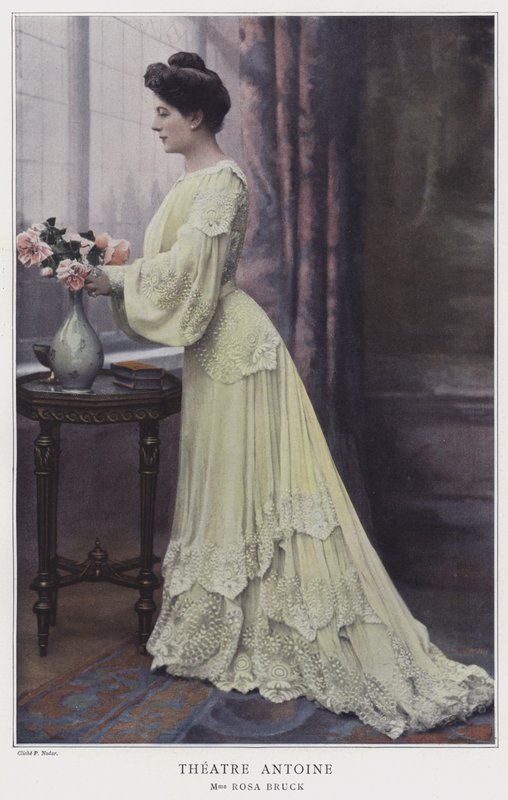 Rosa Bruck , fransk skuespillerinne (farget bilde) av French Photographer