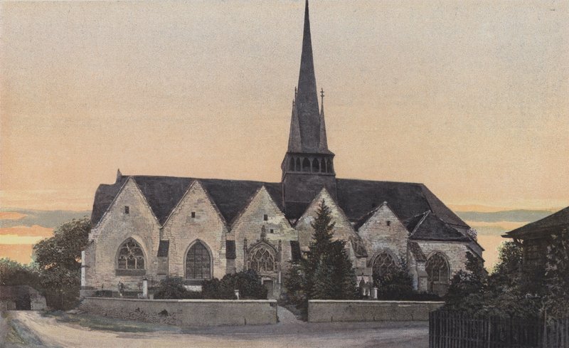 Saint-Andre, kirke, fasade S av French Photographer