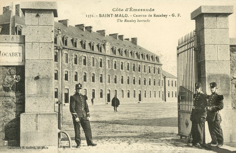 Saint-Malo, Frankrike, Rocabey Barracks av French Photographer
