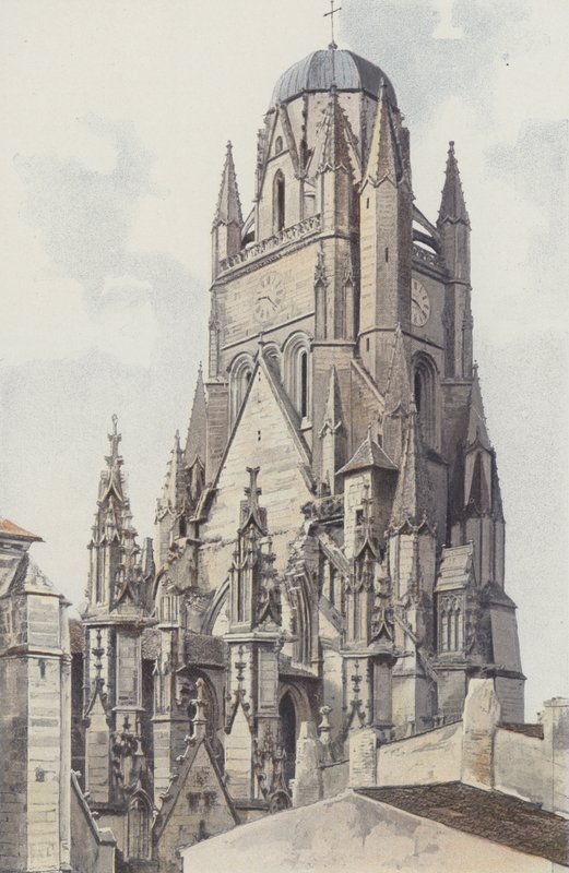 Saintes, gamle Saint-Pierre katedral, N E View av French Photographer