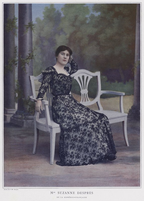 Suzanne Despres , fransk skuespillerinne (farget bilde) av French Photographer