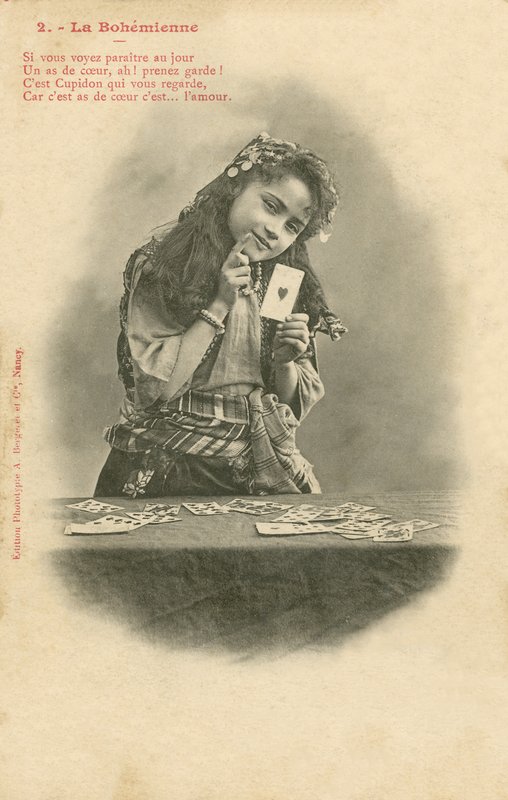 The Fortune Teller (s/hvitt bilde) av French Photographer