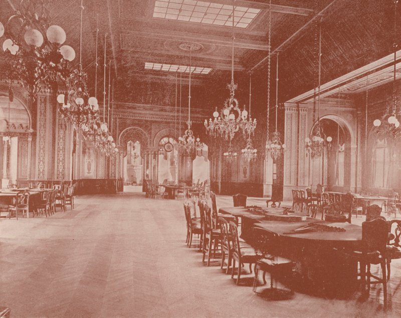 Spillsalongen, Monte Carlo (s/hvitt bilde) av French Photographer