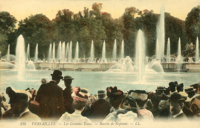 Versailles, The Great Waters, Neptun-bassenget av French Photographer