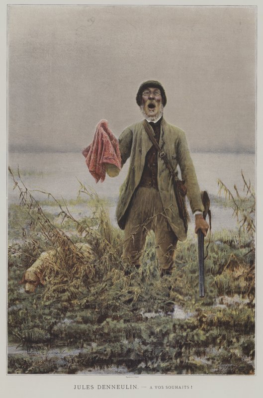 Velsigne deg! (Velsigne deg!) (farge litho) av French School