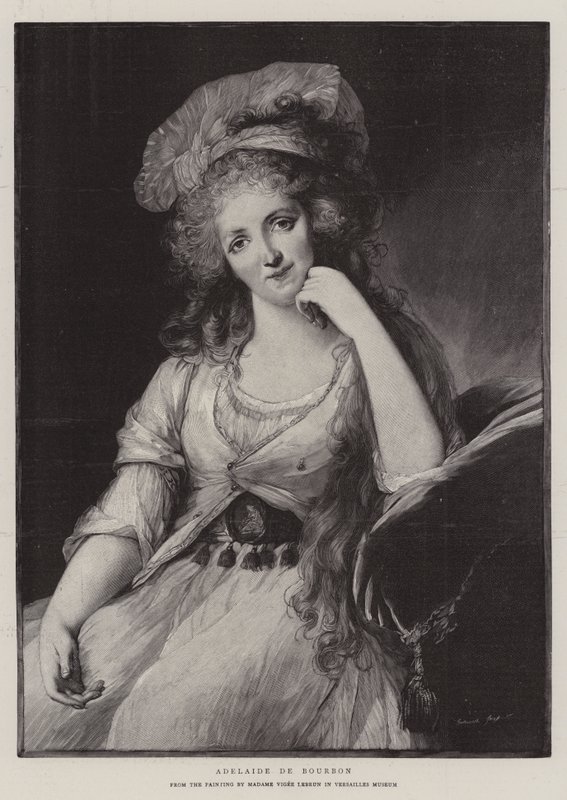 Adelaide de Bourbon (gravering) av French School