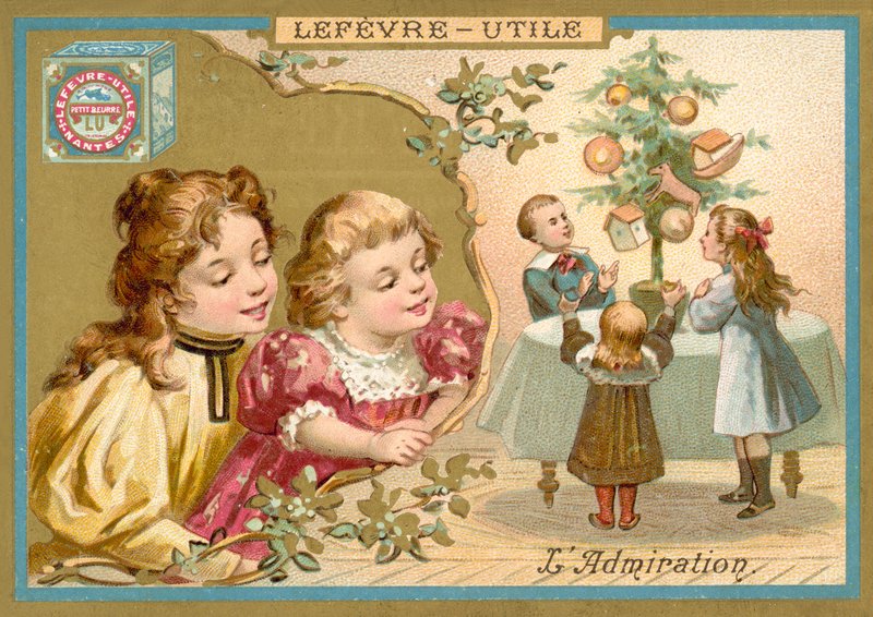 Beundring (chromolitho) av French School