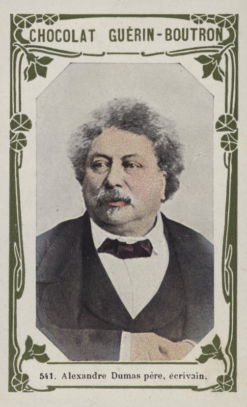 Alexandre Dumas far, forfatter (farget bilde) av French School