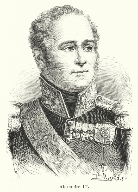 Alexandre Ier (gravering) av French School