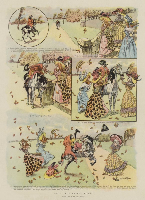 All on a Breezy Morn (chromolitho) av French School