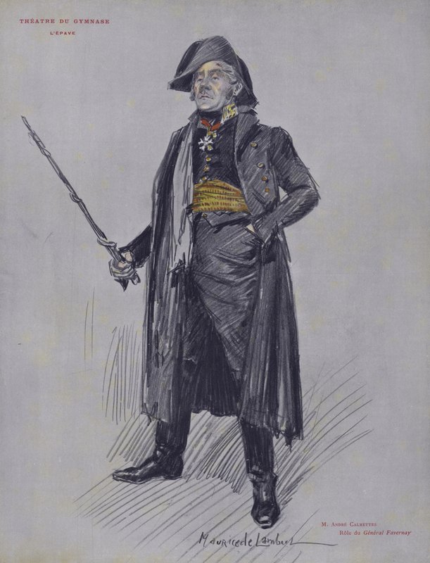 Andre Calmettes som General Favernay i LEpave av French School