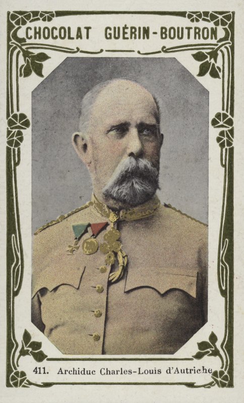 Erkehertug Charles-Louis av Østerrike (farget bilde) av French School