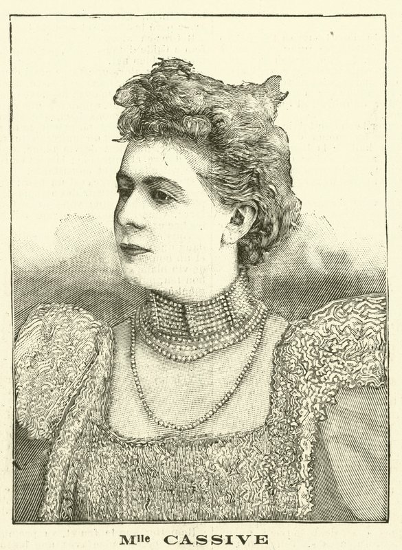 Armande Cassive , fransk skuespillerinne (gravering) av French School