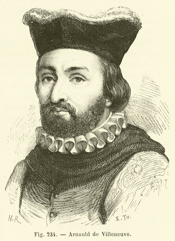 Arnauld de Villeneuve (gravering) av French School