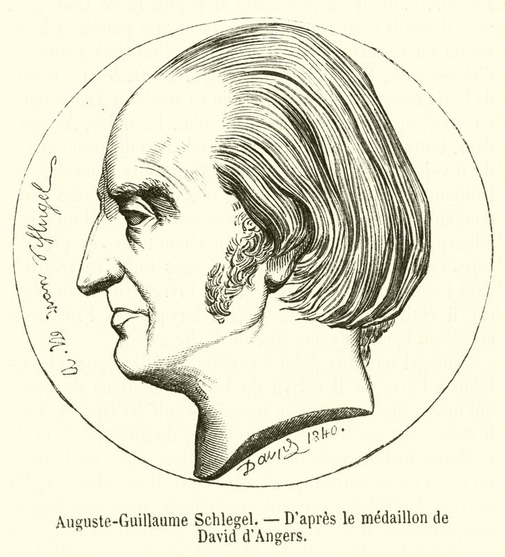 Auguste-Guillaume Schlegel (gravering) av French School