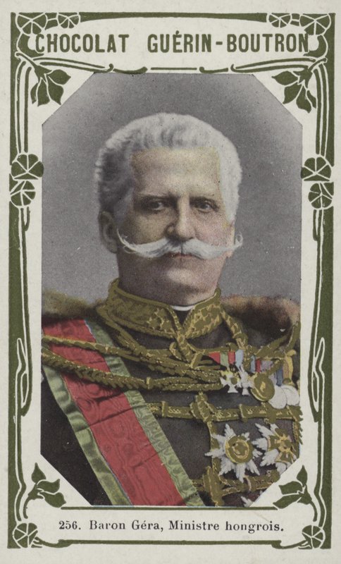 Baron Gera, ungarsk minister (farget bilde) av French School