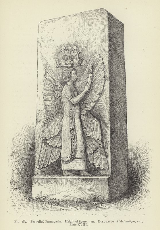 Basrelieff, Parsargadae, Figurhøyde, 3 m av French School