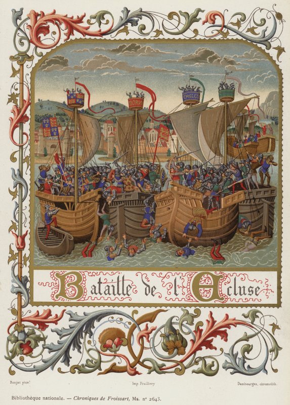 Battle of the Lock (chromolitho) av French School