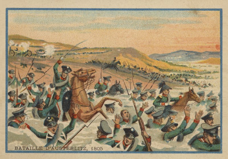 Slaget ved Austerlitz i 1805 av French School