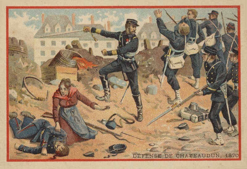 Slaget ved Chateaudun, 1870 av French School