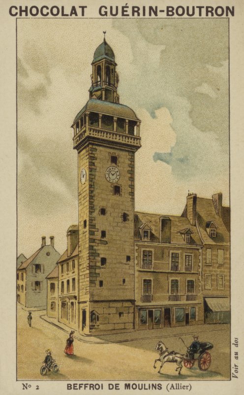 Klokketårn i Moulins, Allier av French School