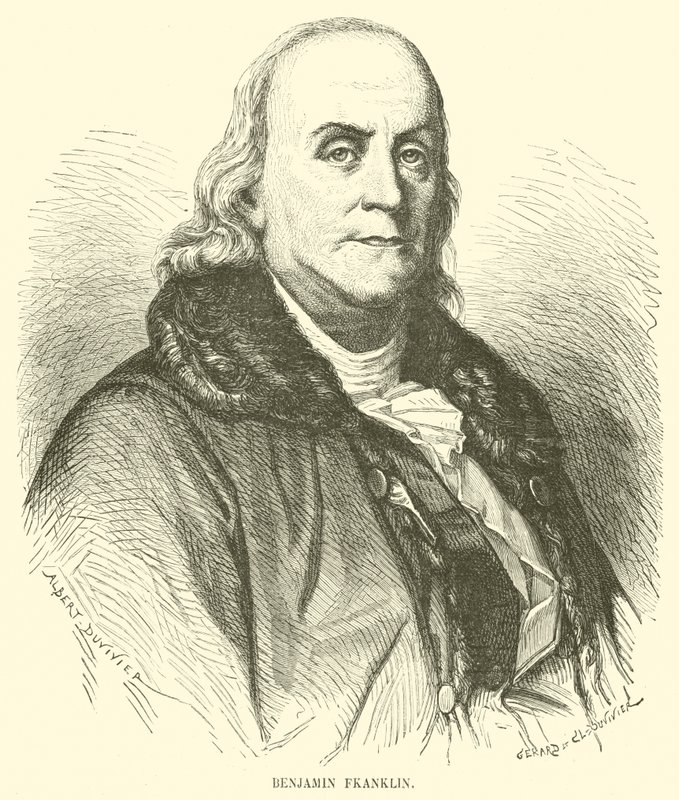 Benjamin Franklin av French School