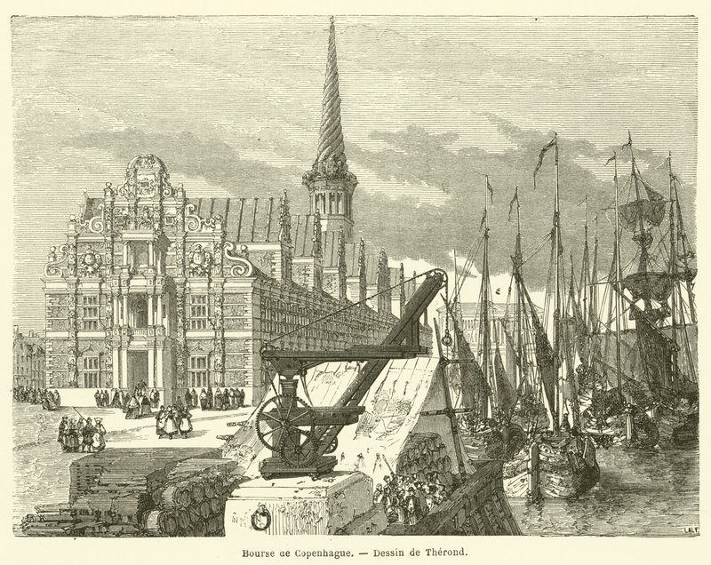 Københavns børs (gravering) av French School