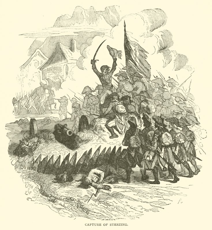 Capture of Sterzing (gravering) av French School
