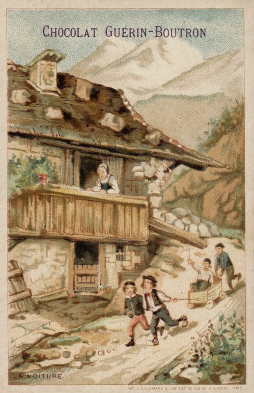 Bil (chromolitho) av French School