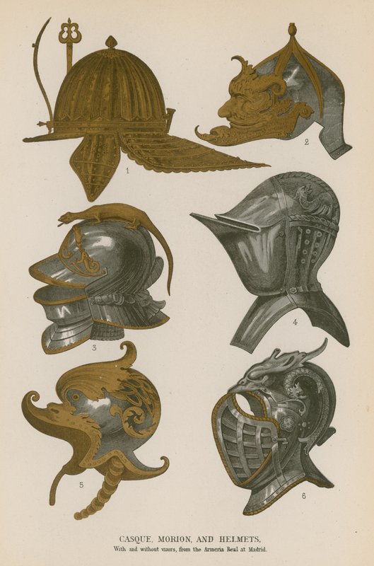 Casque, Morion og hjelmer av French School