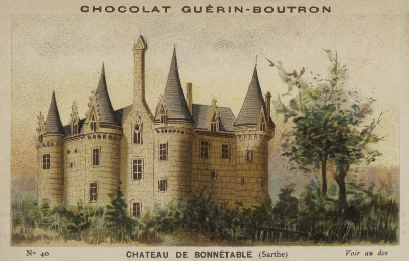 Slottet i Bonnetable, Sarthe av French School