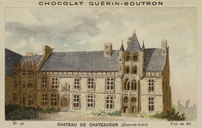 Slottet i Chateaudun, Eure-et-Loir av French School