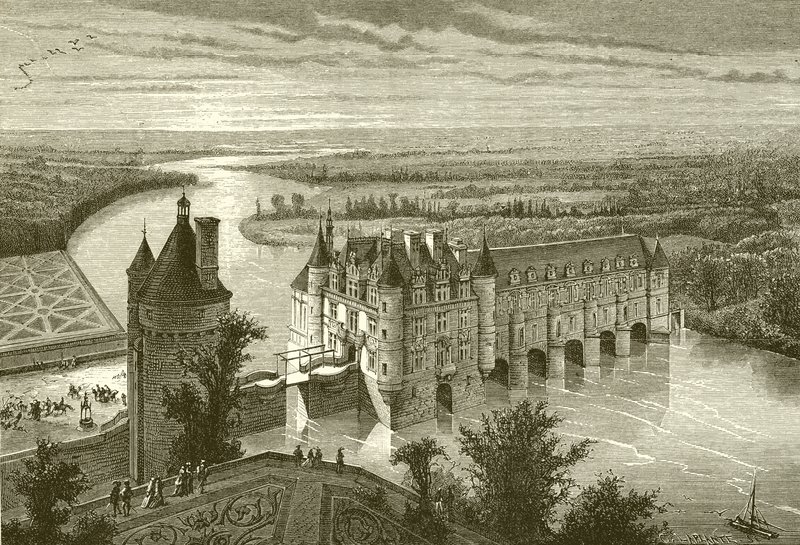 Chateau de Chenonceaux av French School
