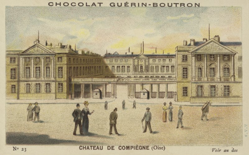 Compiegne-slottet, Oise av French School