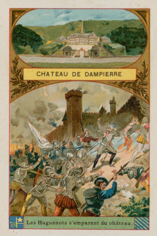 Slottet Dampierre av French School