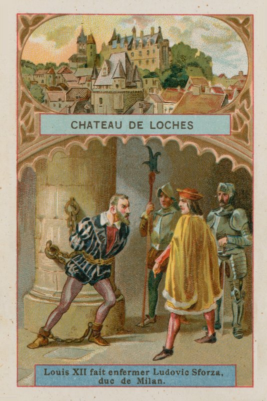 Slottet i Loches av French School