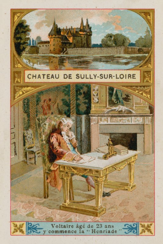Slottet i Sully-sur-Loire av French School