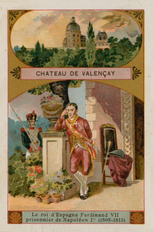 Slottet i Valencay av French School