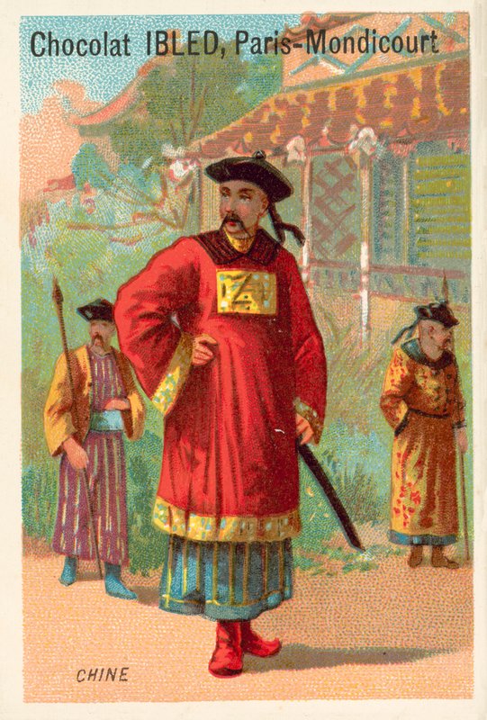 Kina (chromolitho) av French School