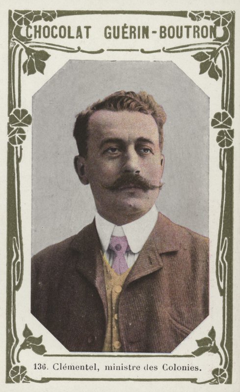 Clementel, ministre des Colonies (farget bilde) av French School