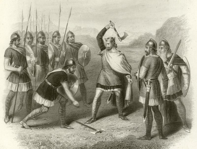 Clovis og hans opprørske soldat, 487 av French School