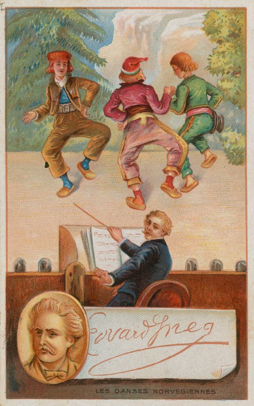 Komponist Edvard Grieg og Norske danser av French School
