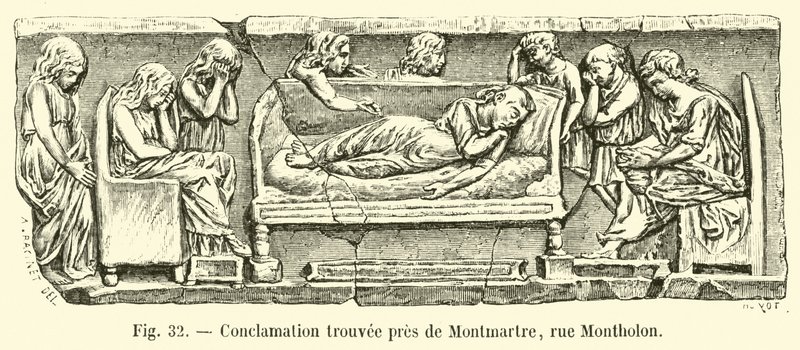 Konklamasjon funnet nær Montmartre, rue Montholon av French School